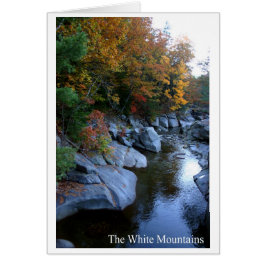 De vita bergen hälsningskort