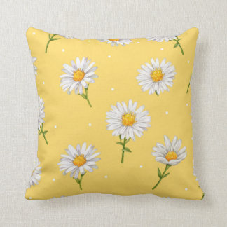 De vita daisyn blommor, de estetiska daisyn kudde
