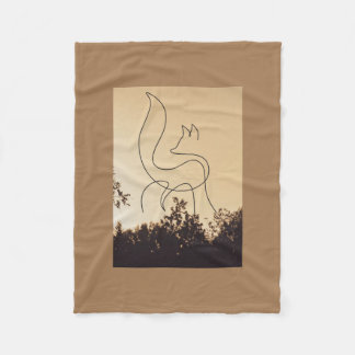 De vita Vargarna Fleecefilt