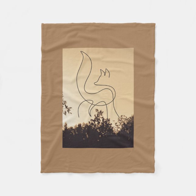 De vita Vargarna Fleecefilt (Framsidan)