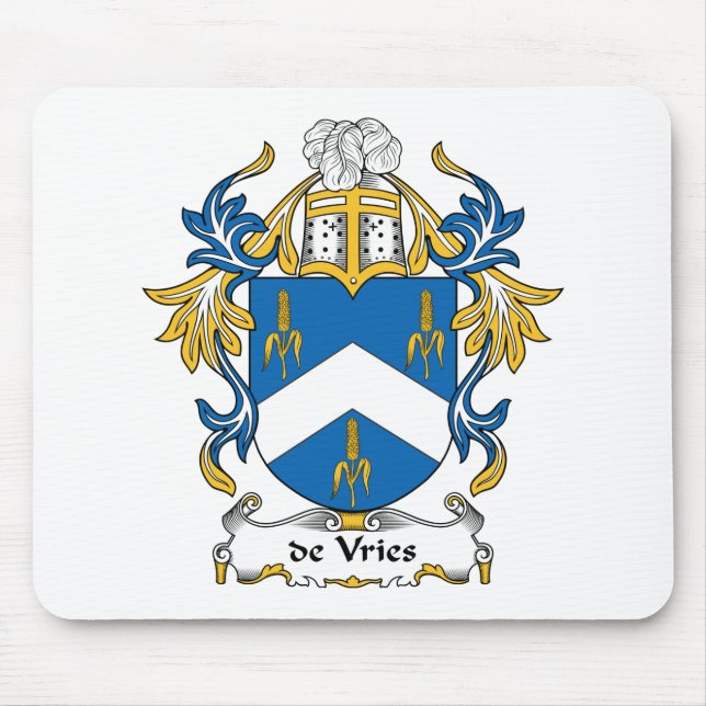 de Vries Familj vapensköld Musmatta (Framsidan)