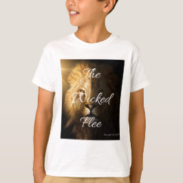 De Wicked Flee Proverbs 28:1 KJV Boy's T Shirt