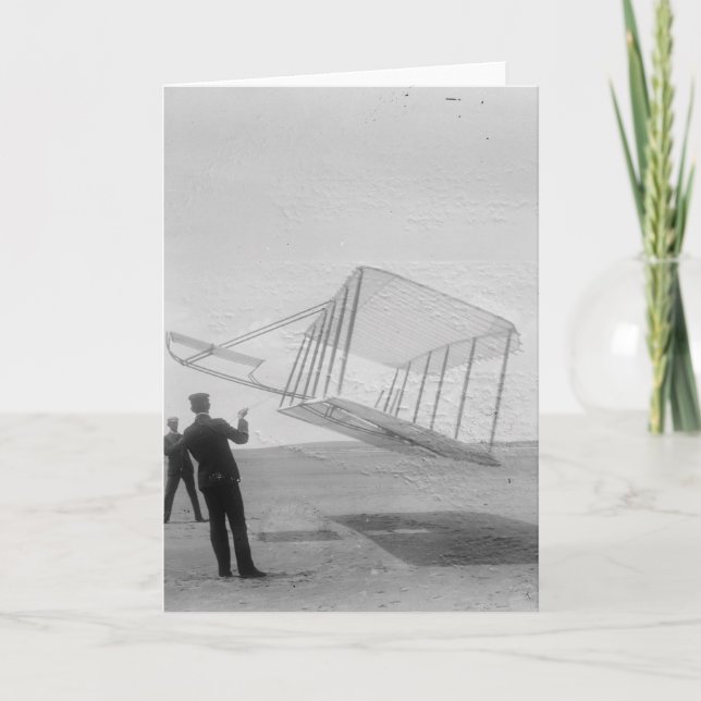 De Wright bröderna testar flyg Kort (Framsida)
