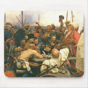De Zaporozhian cossacksna av Ilya Yefimovich Repin Musmatta
