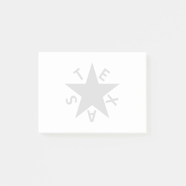 De Zavala (första republiken Texas Flagga) Post-it Block (Framsida)