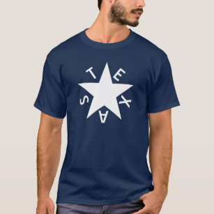 De Zavala T-Shirt (Republiken Texas flagga)