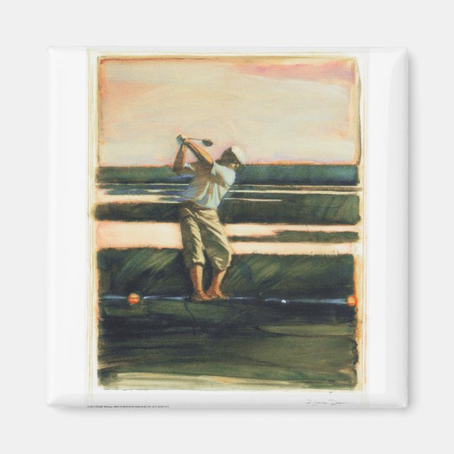 DEA24 Golfer.tif Magnet (Framsidan)