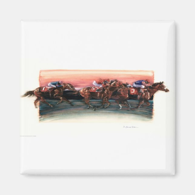 DEA25 Horse Tävling.tif Magnet (Framsidan)