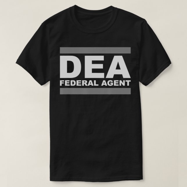 DEA Federal Agent  T Shirt (Design framsida)