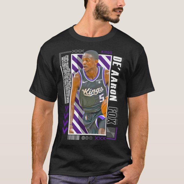 De'Aaron Fox Pappersversion T Shirt (Framsida)