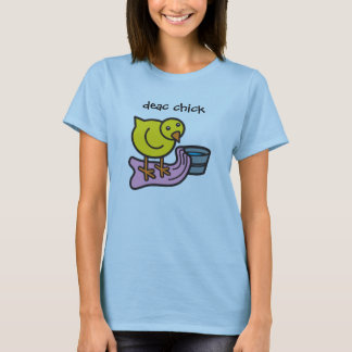 Deac chick med handduken och handfatet tee shirt