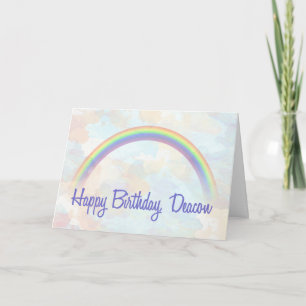 Deacon Birthday, Regnbåge av välsignelser Kort