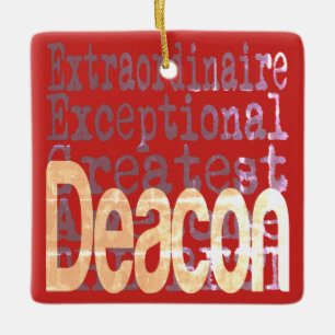 Deacon Extraordinaire Julgransprydnad Keramik