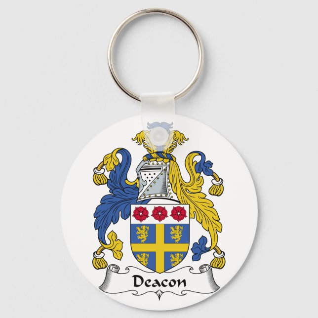 Deacon Family Crest Nyckelring (Framsida)