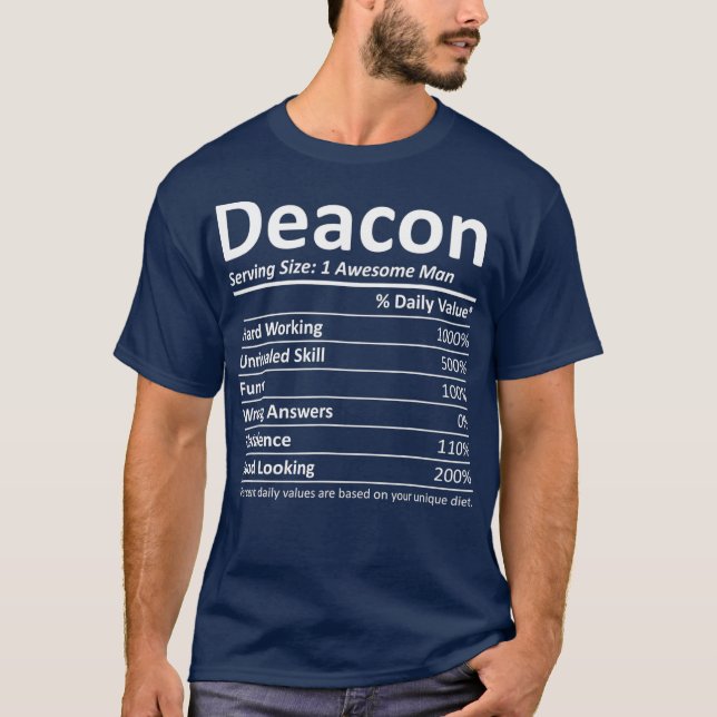 DEACON Nutrition Funny Birthday Personlig T Shirt (Framsida)