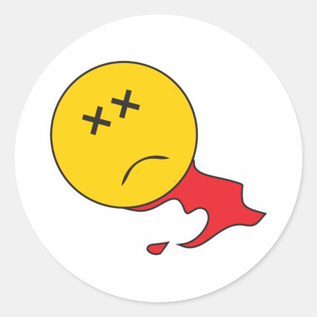 Dead Ansikte Runt Klistermärke (Framsida)