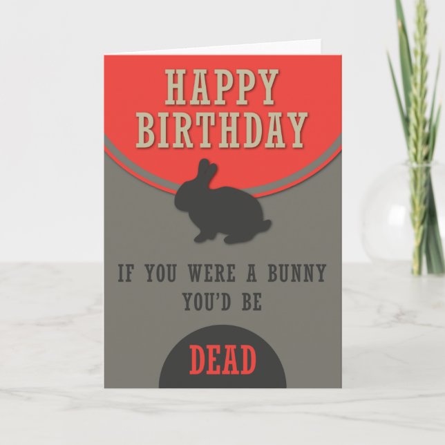 Dead Birthday Bunny Kort (Framsida)