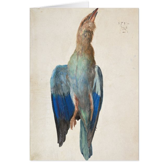 Dead Blue Roller av Albrecht Durer Hälsningskort (Framsidan)