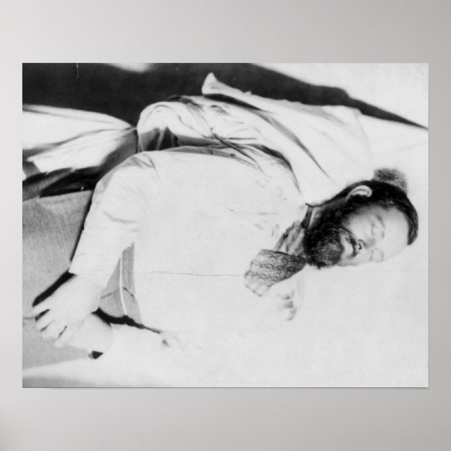 Dead Body of Outlaw Jesse James Photograph Poster (Framsidan)