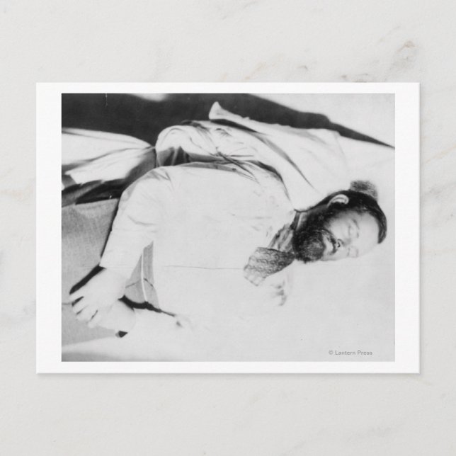 Dead Body of Outlaw Jesse James Photograph Vykort (Framsida)