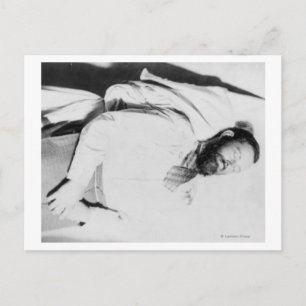 Dead Body of Outlaw Jesse James Photograph Vykort