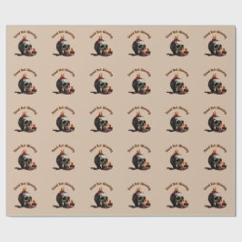 Dead but Glowing,Díade los Muertos Wrapping papper Presentpapper