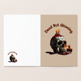 Dead But Glowing Halloween Foil Card Folierat Kort