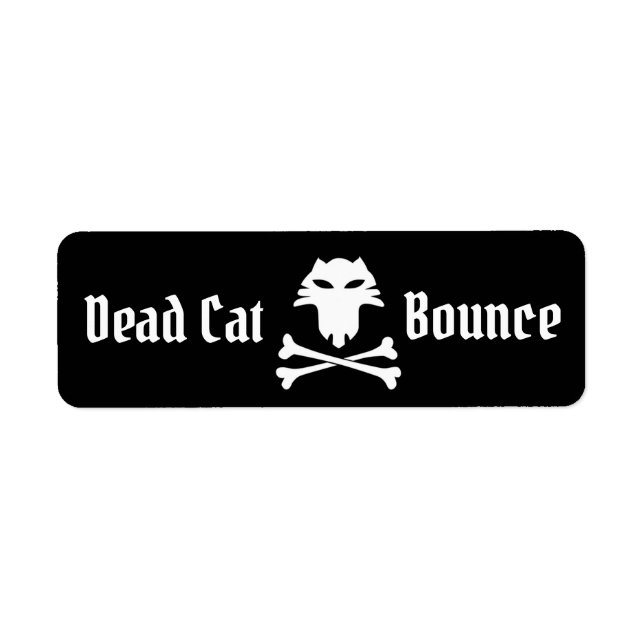 Dead Cat Bounge Returadress Etikett (Framsidan)