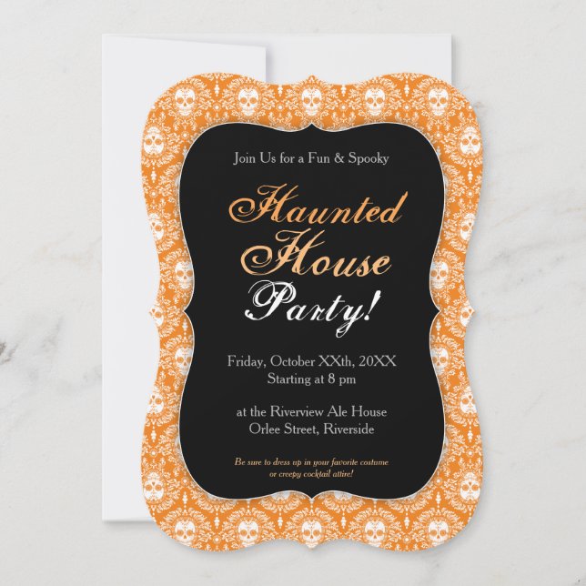 Dead Damask - inbjudningar till Anpassningsbar av  (Framsida)