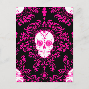 Dead Damask - vykort för Chic Sugar Skull