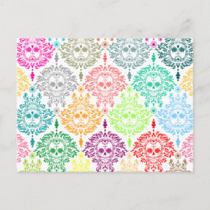 Dead Damask - vykort för Chic Sugar Skull