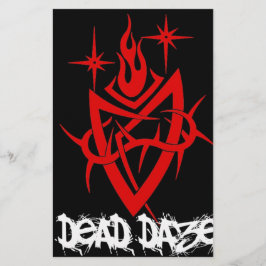 Dead Daze Tribal Heart Brevpapper