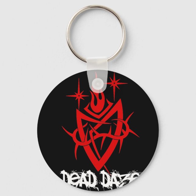 Dead Daze Tribal Heart Nyckelring (Framsida)