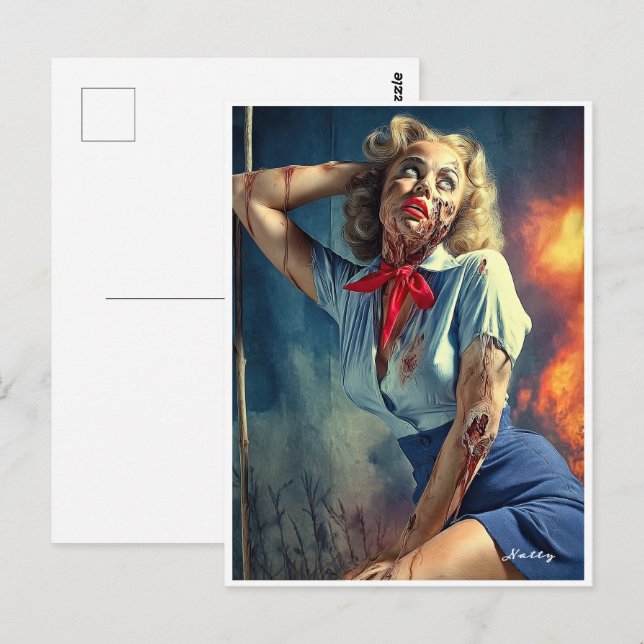 Dead, Dreamy, and Dangerously Darling: Natty Vykort (Fram/baksida)