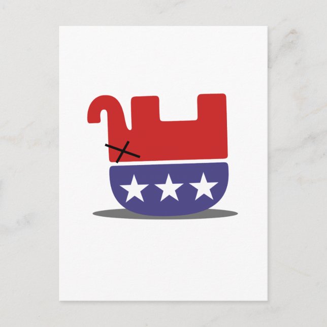 Dead Elephant GOP-inbjudan Vykort (Framsida)