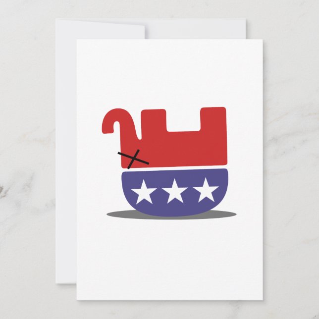 Dead Elephant GOP Inbjudningar (Framsida)