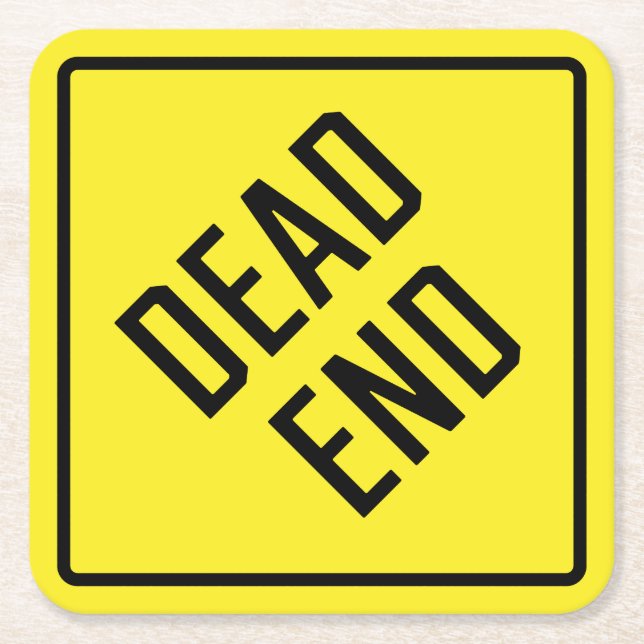 Dead End Papper Underlägg Kvadrat (Framsidan)