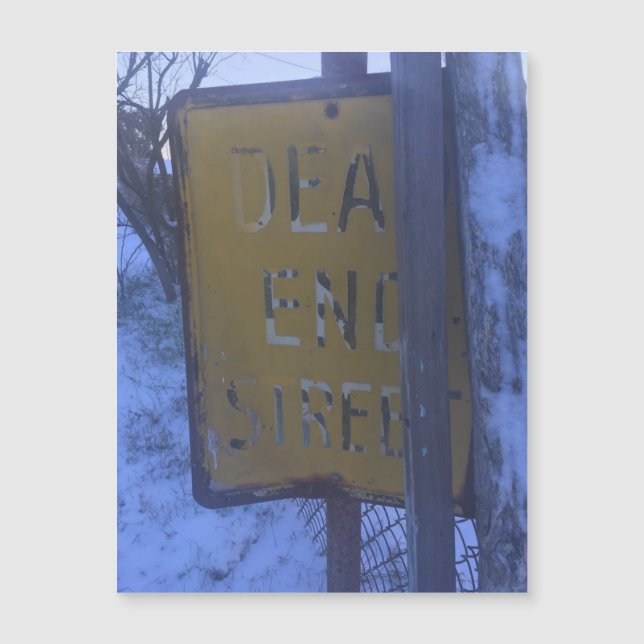 Dead End Snö Magnet (Framsida)