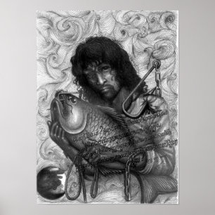 Dead Eye Poster, Vannak on a Hook Poster