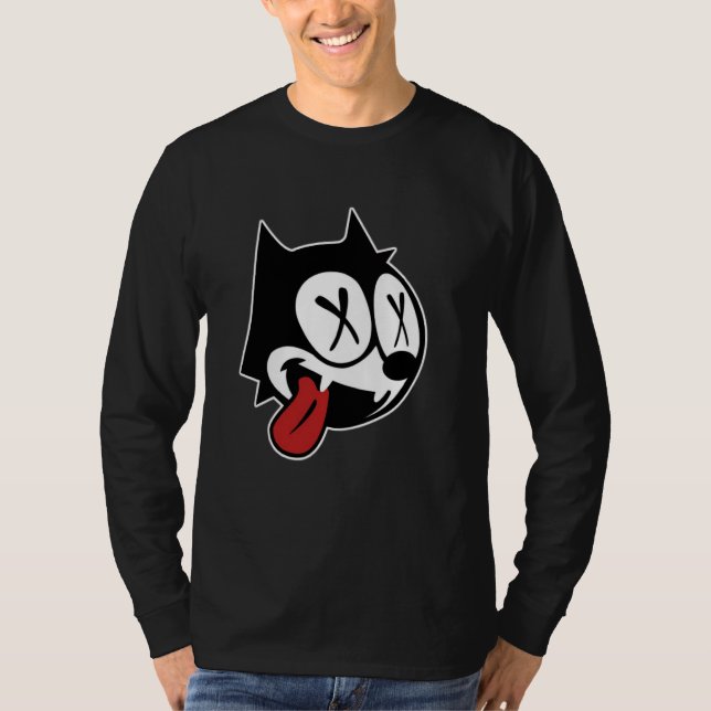 Dead Felix Cat T Shirt (Framsida)