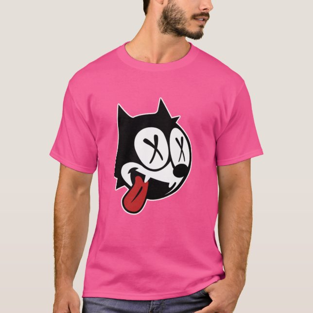 Dead Felix Cat T Shirt (Framsida)