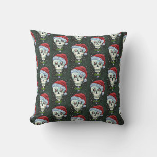 DEAD HEAD SANTA SKULL, CHRISTMAS SKELETON HUMOR KUDDE