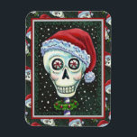 DEAD HEAD SANTA SKULL, CHRISTMAS SKELETON HUMOR MAGNET<br><div class="desc">PERFEKT FÖR SKELLIGT ÄLSKARE. MAGNET SKULL,  WREATH OCH PEPPERMINTS *Anpassa ... .Sök efter matchande objekt Susan Brack-design</div>