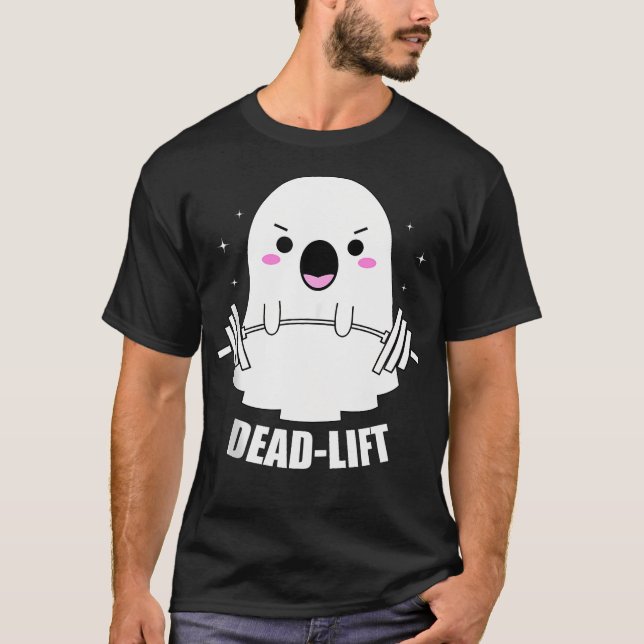 Dead Hiss Ghost Halloween Funny Ghost Gym Fitness T Shirt (Framsida)