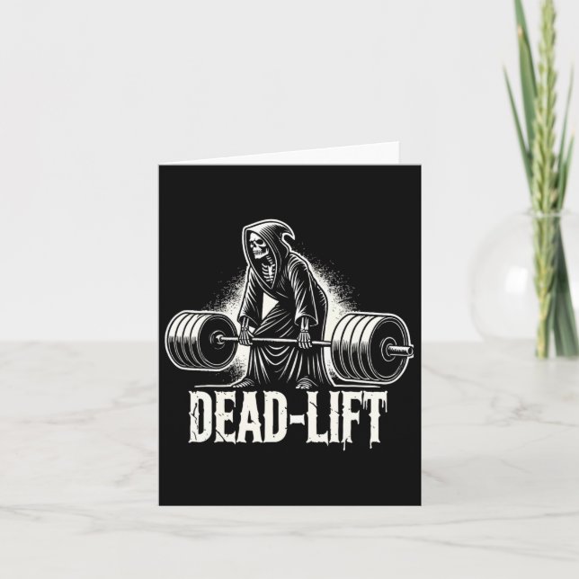 Dead-hiss - Grim Reaper Halloween Gym Workout Body Kort (Framsida)