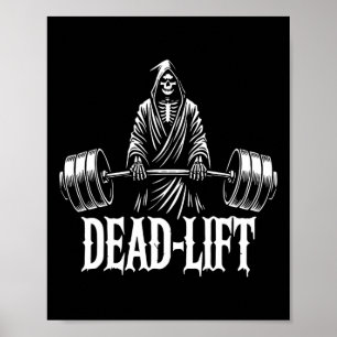 Dead-hiss - Grim Reaper Halloween Gym Workout Body Poster