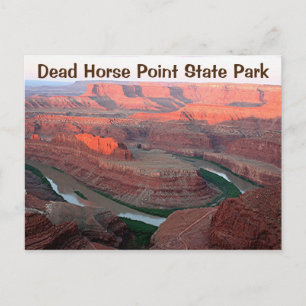 Dead Horse Point State Park 3, sunrise, Utah Vykort