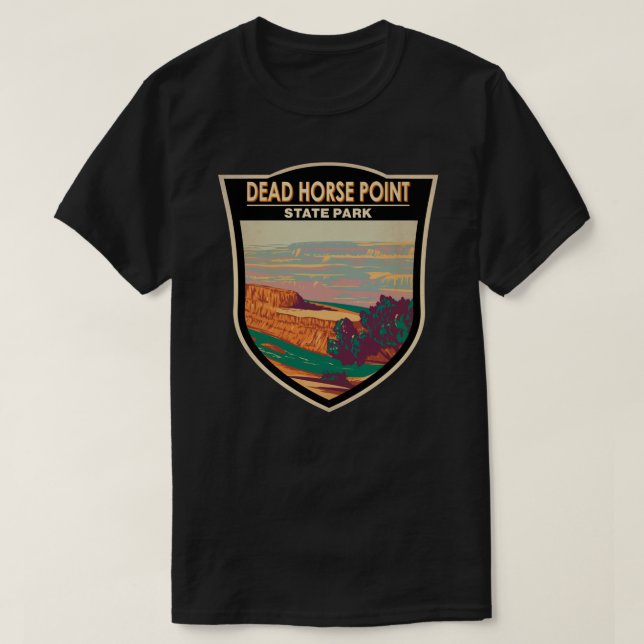 Dead Horse Point State Park Utah Badge Sticker T Shirt (Design framsida)