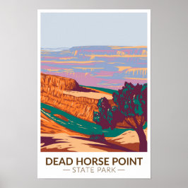 Dead Horse Point State Park Utah Vintage på svensk Poster