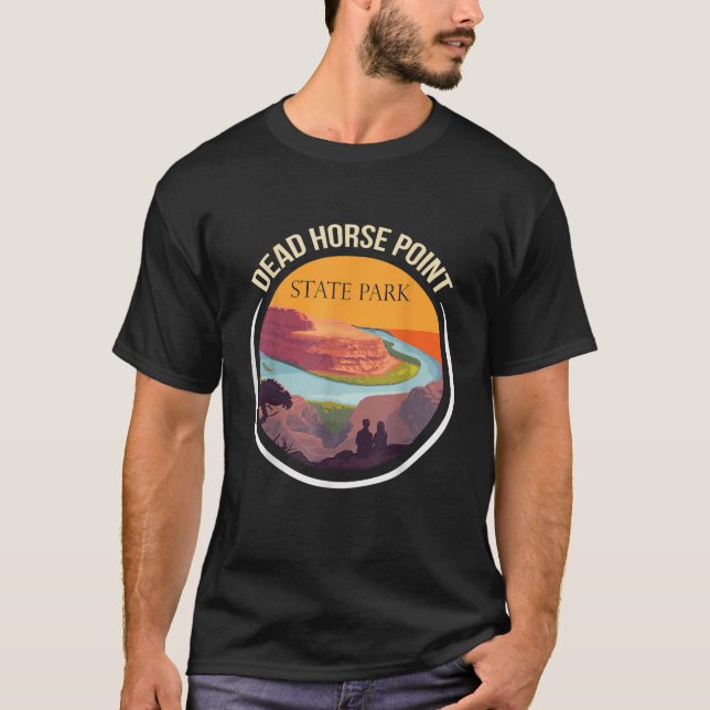 Dead Horse Point Utah State Park Souvenir Canyon R T Shirt (Framsida)